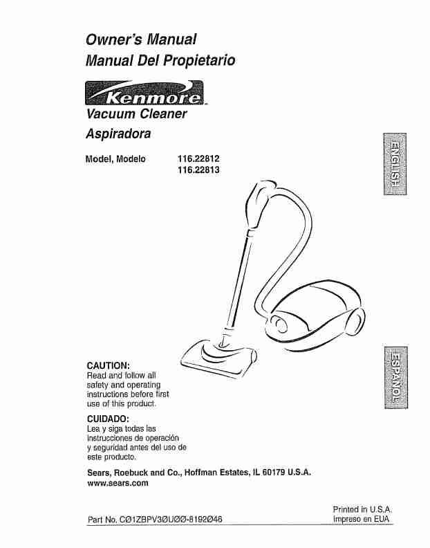 Kenmore Vacuum Cleaner 116_22812-page_pdf